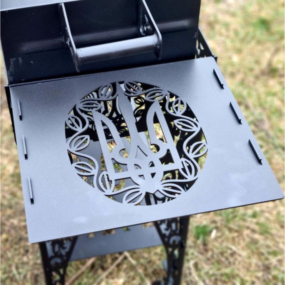 Мангал 3 мм на 12 шампурів ТРИЗУБ (розбірний)