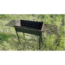 Мангал 3 мм на 8 шампурів розбірний зі столиками