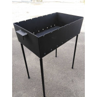 Мангал 3 мм на 8 шампурів зі зйомними ніжками