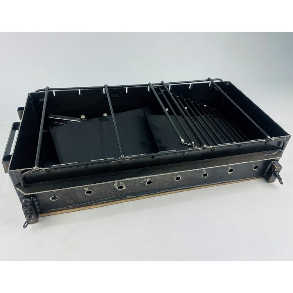 Мангал 3 мм на 8 шампуров с разборными ножками