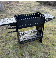Мангал 3 мм на 9 шампуров (разборный)