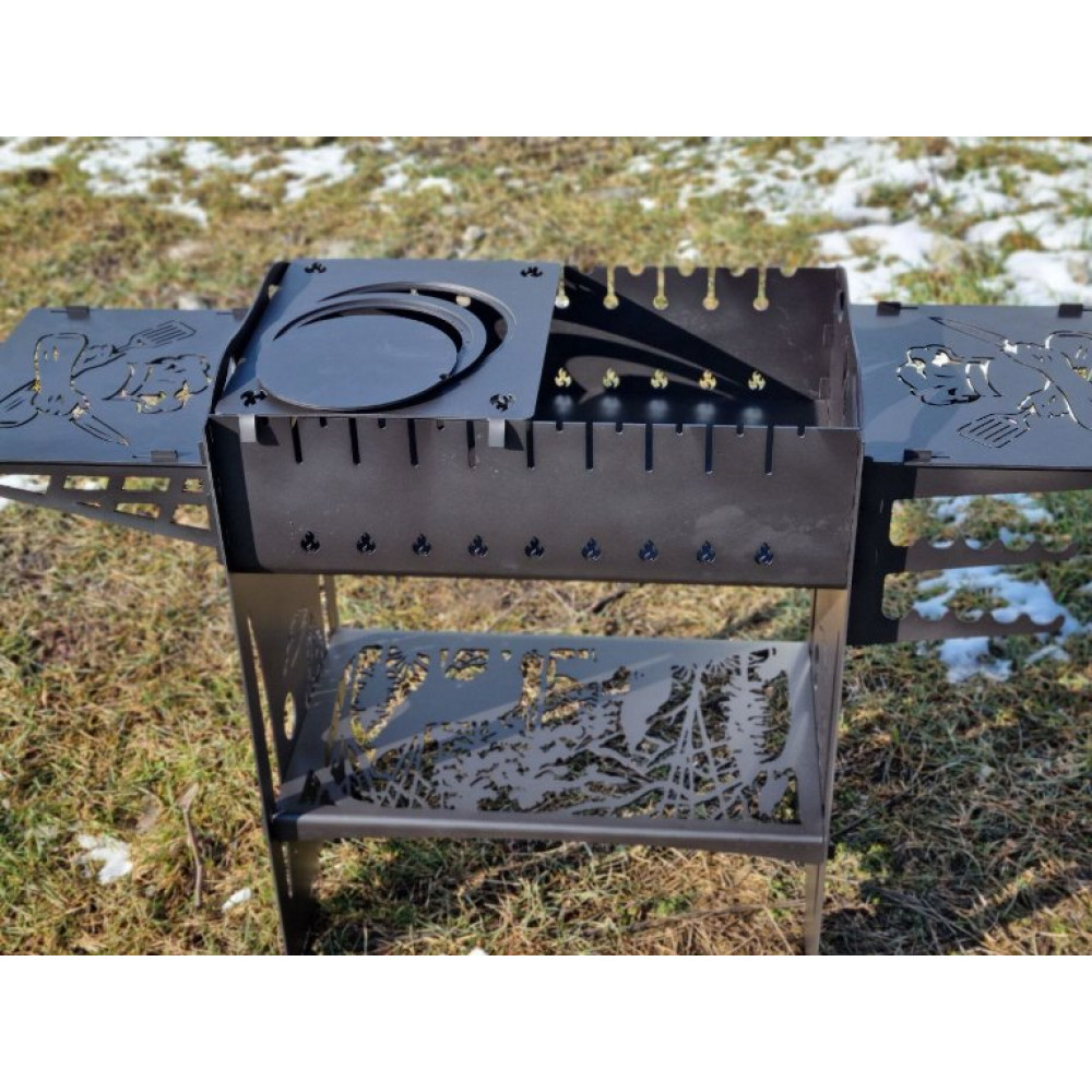 Мангал 3 мм на 9 шампурів (розбірний)