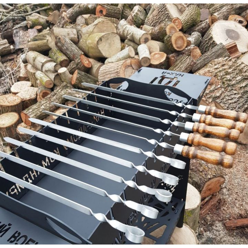 Мангал 3 мм на 9 шампурів (розбірний)