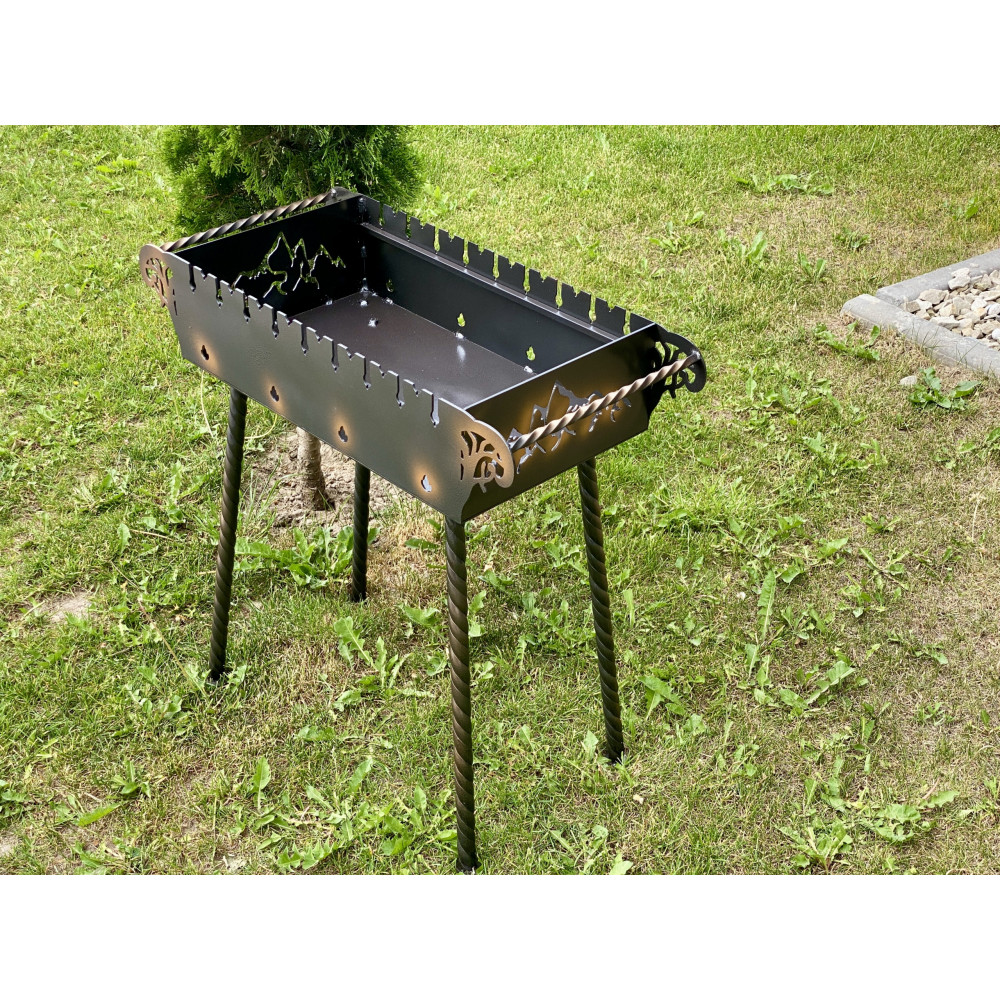 Мангал 3 мм на 9 шампурів зі зйомними ніжками