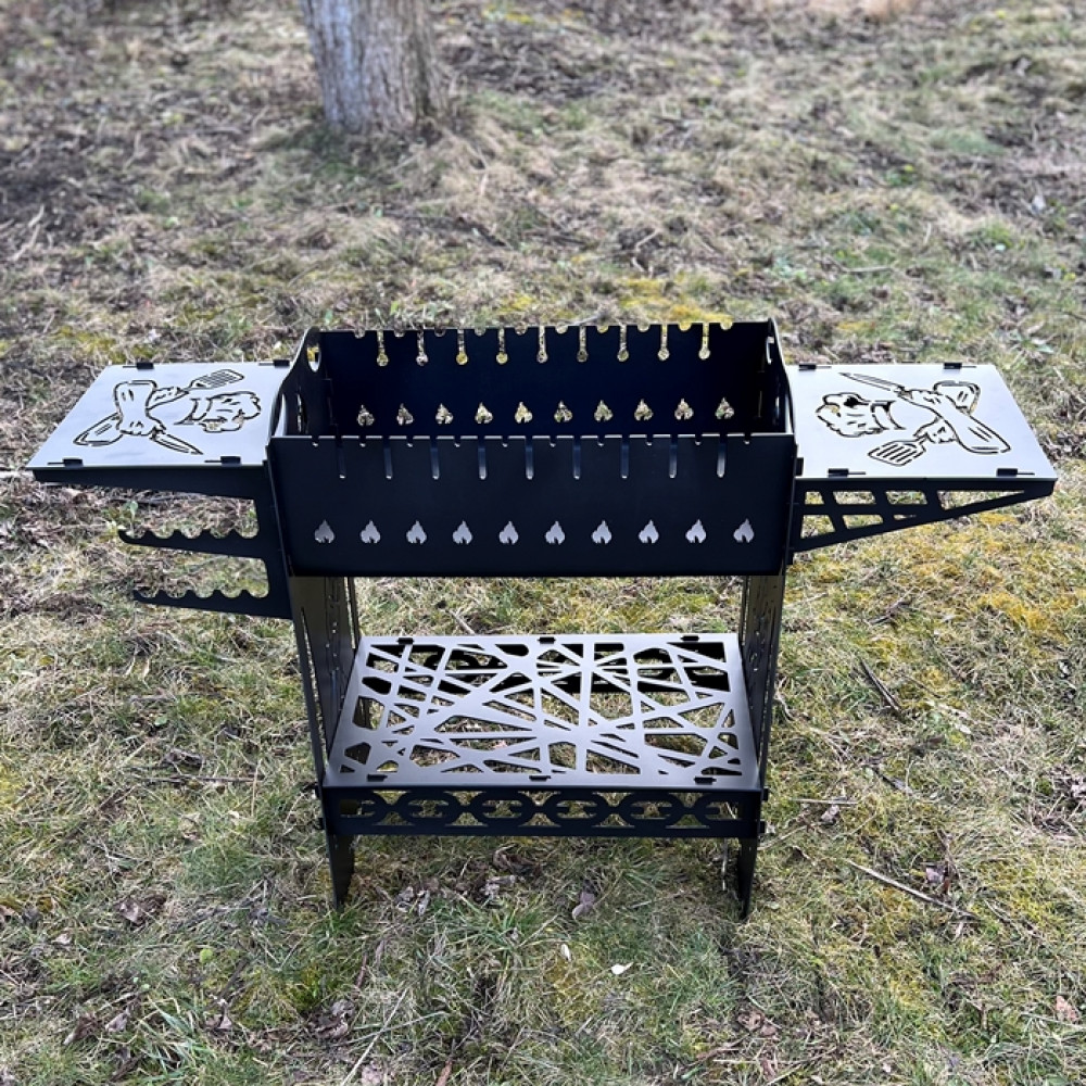 Мангал 3 мм на 9 шампурів (розбірний)