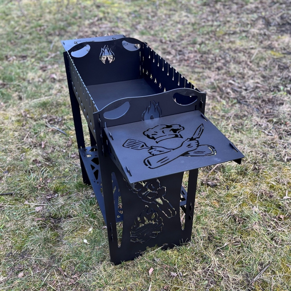 Мангал 3 мм на 9 шампурів (розбірний)