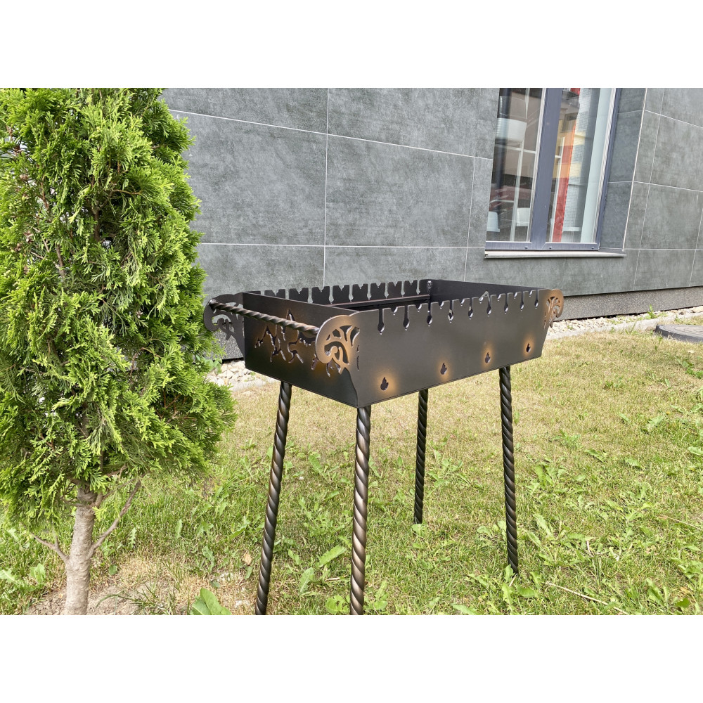 Мангал 3 мм на 9 шампурів зі зйомними ніжками