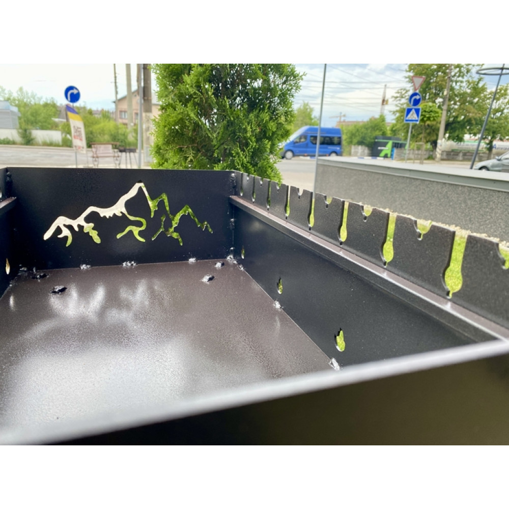 Мангал 3 мм на 9 шампурів зі зйомними ніжками