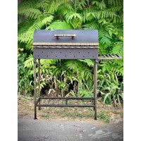 Мангал 3 мм усиленный с крышкой (разборной)