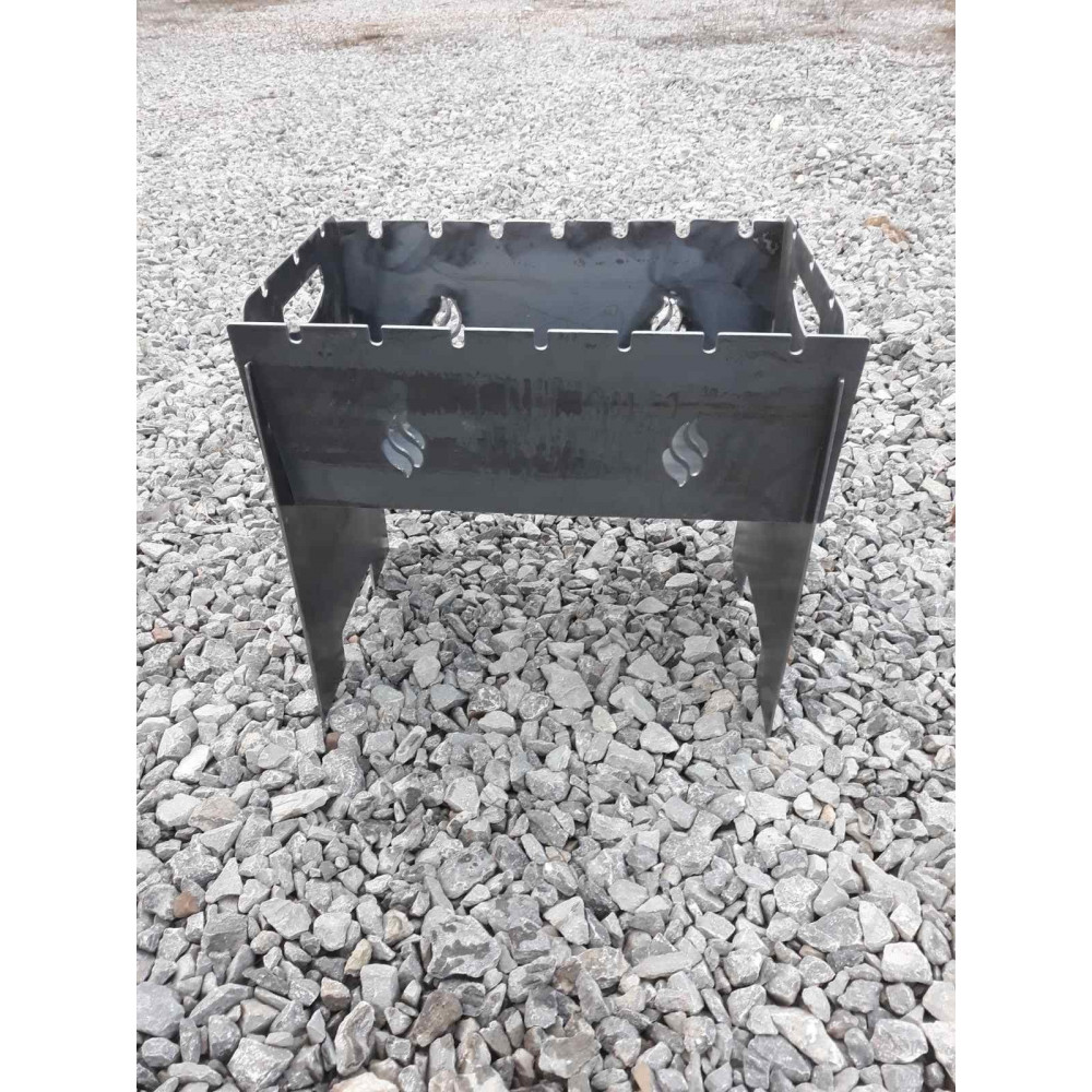 Розбірний портативний мангал FLAME на 7 шампурів 