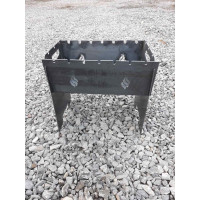 Розбірний портативний мангал FLAME на 7 шампурів 