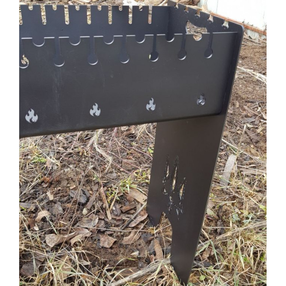 Мангал 3 мм розбірний на 8 або 10 або 12 шампурів