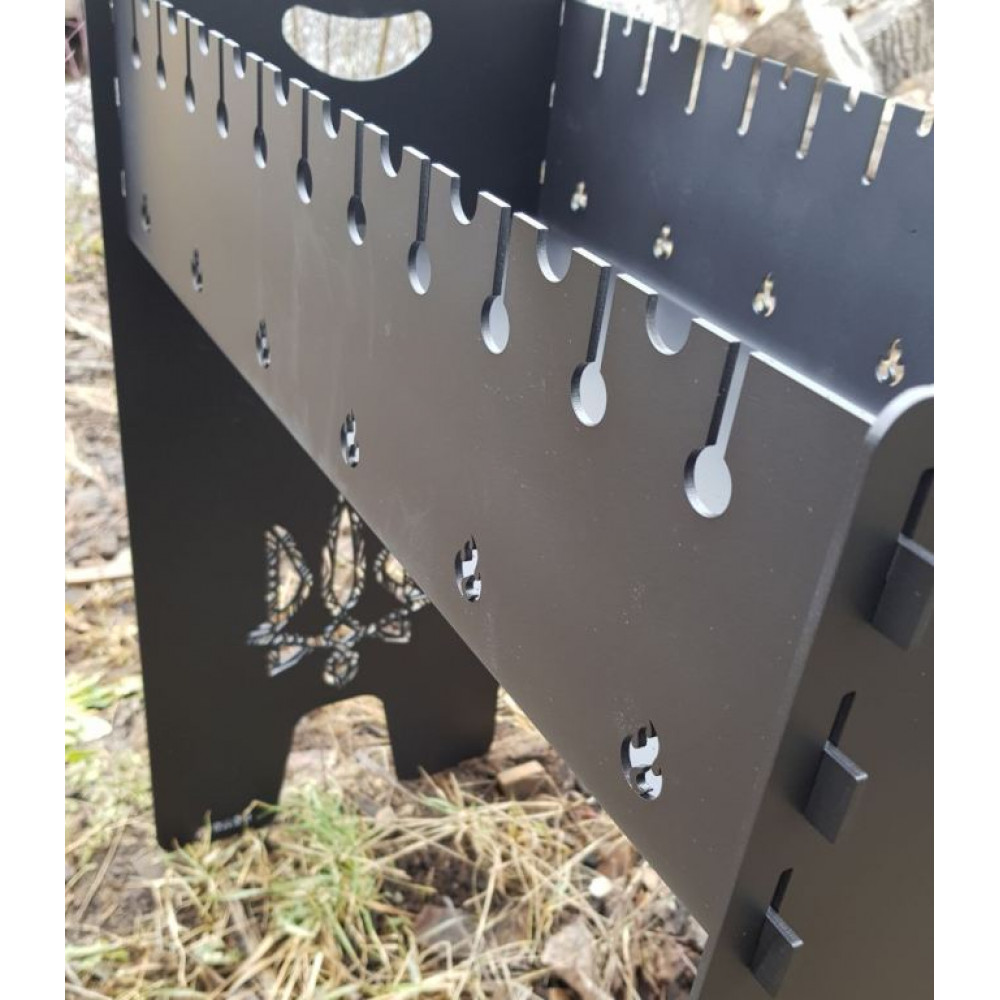 Мангал 3 мм розбірний на 8 або 10 або 12 шампурів