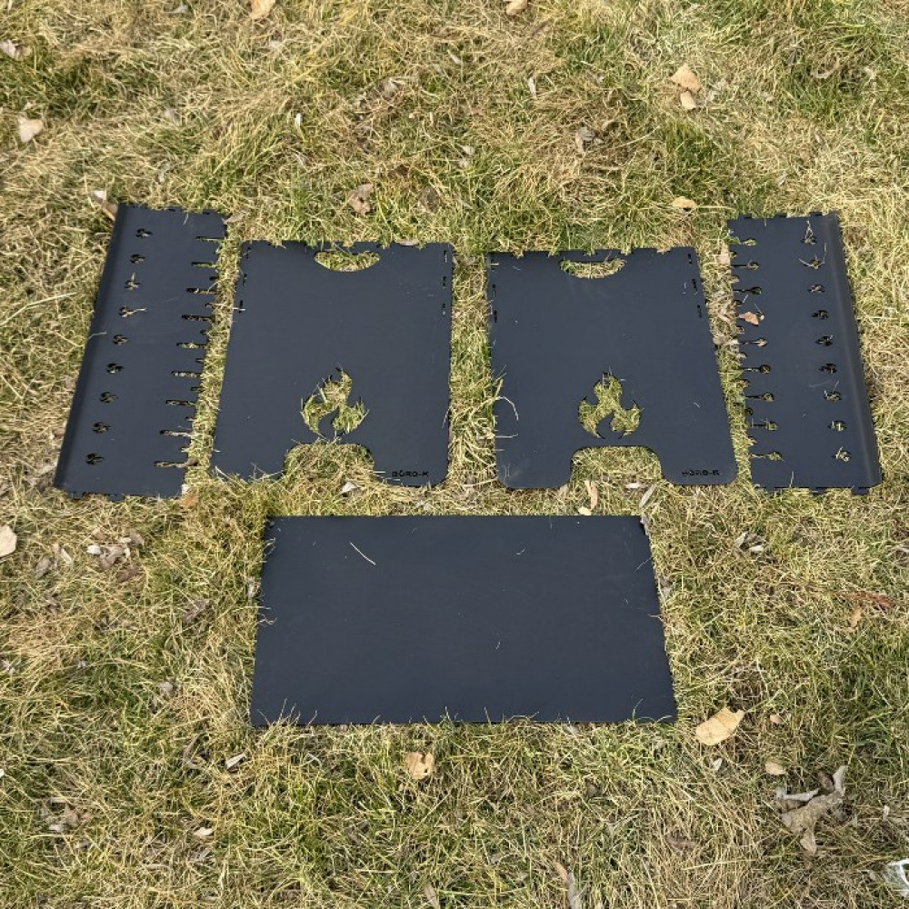 Мангал 3 мм розбірний на 10 шампурів СТАНДАРТ