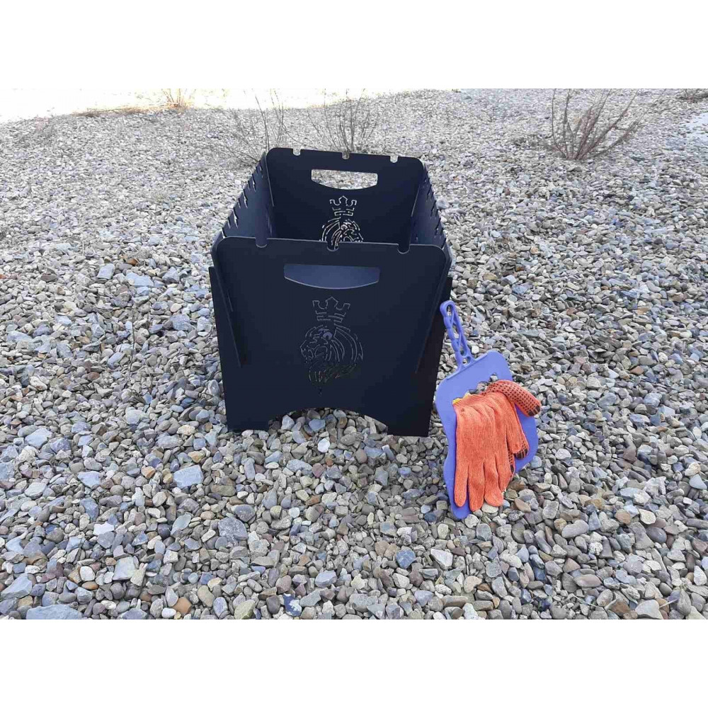 Мангал 3 мм розбірний FLAME 2 на 7 шампурів + ПОДАРУНОК