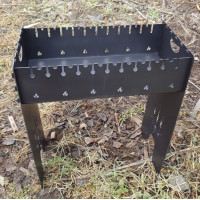 Мангал 3 мм розбірний на 8 або 10 або 12 шампурів