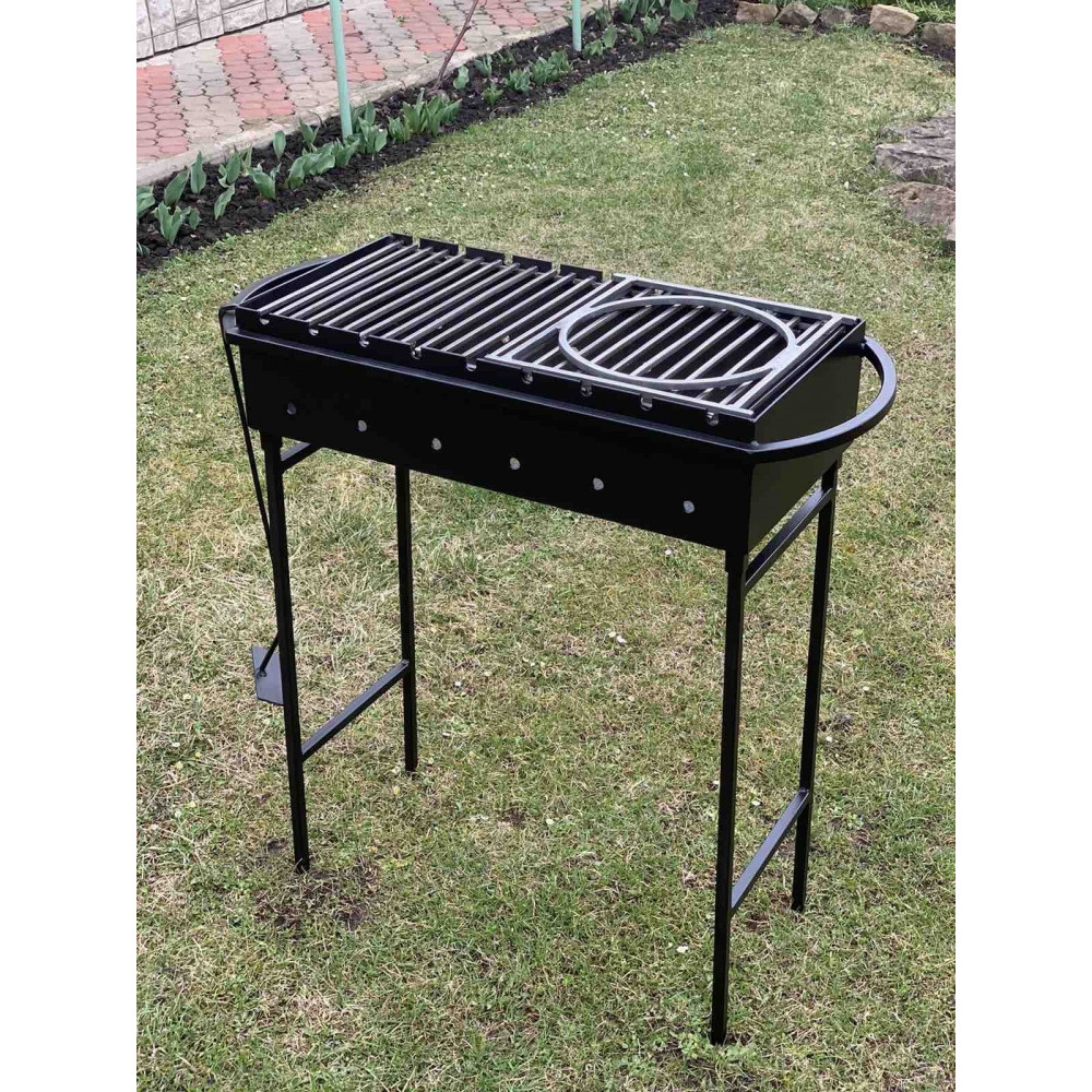 Мангал 3 мм с подставкой под казан и решеткой-гриль