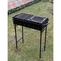 Мангал 3 мм с подставкой под казан и решеткой-гриль
