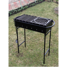 Мангал 3 мм с подставкой под казан и решеткой-гриль
