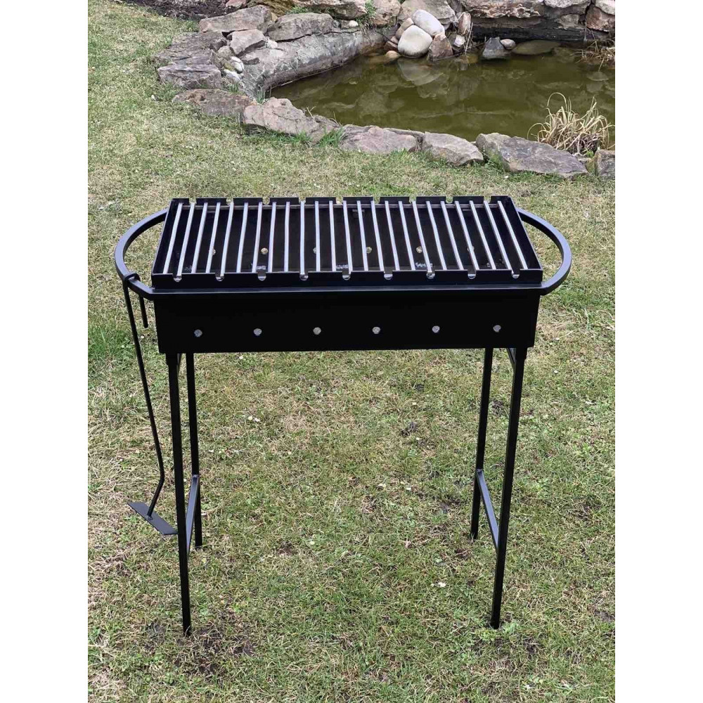 Мангал 3 мм с подставкой под казан и решеткой-гриль