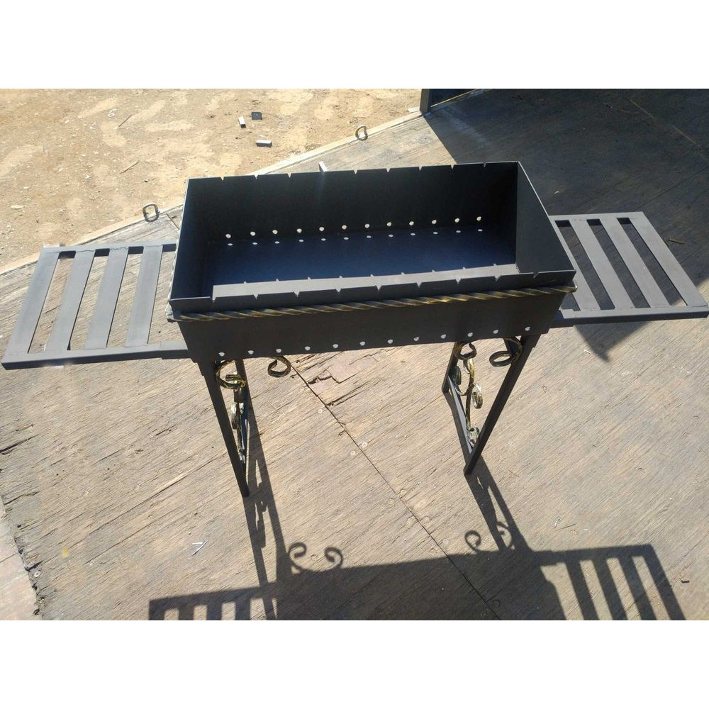 Мангал 3 мм усиленный на 9 шампуров со столиками