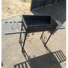 Мангал 3 мм усиленный на 9 шампуров со столиками