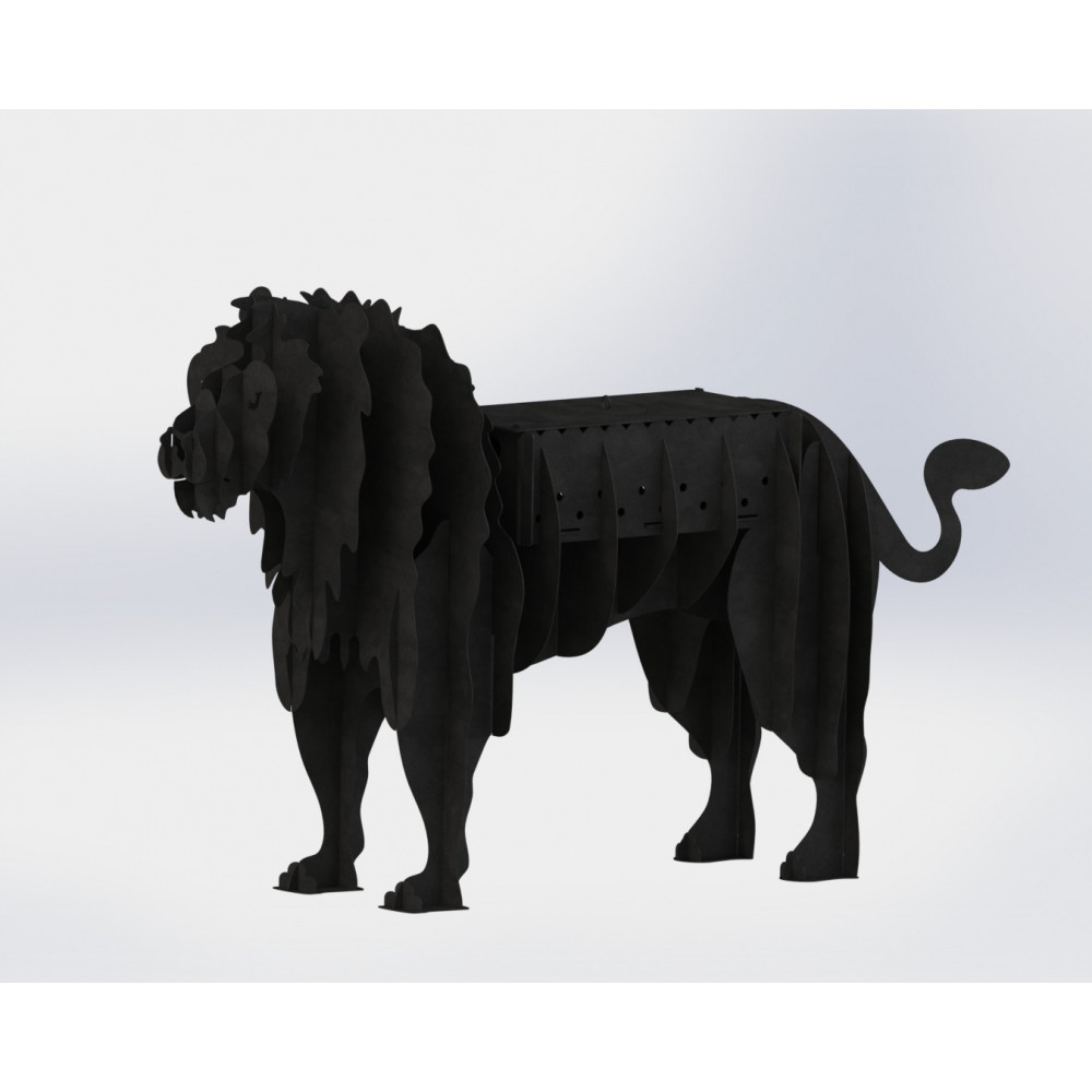 Мангал 3D Лев
