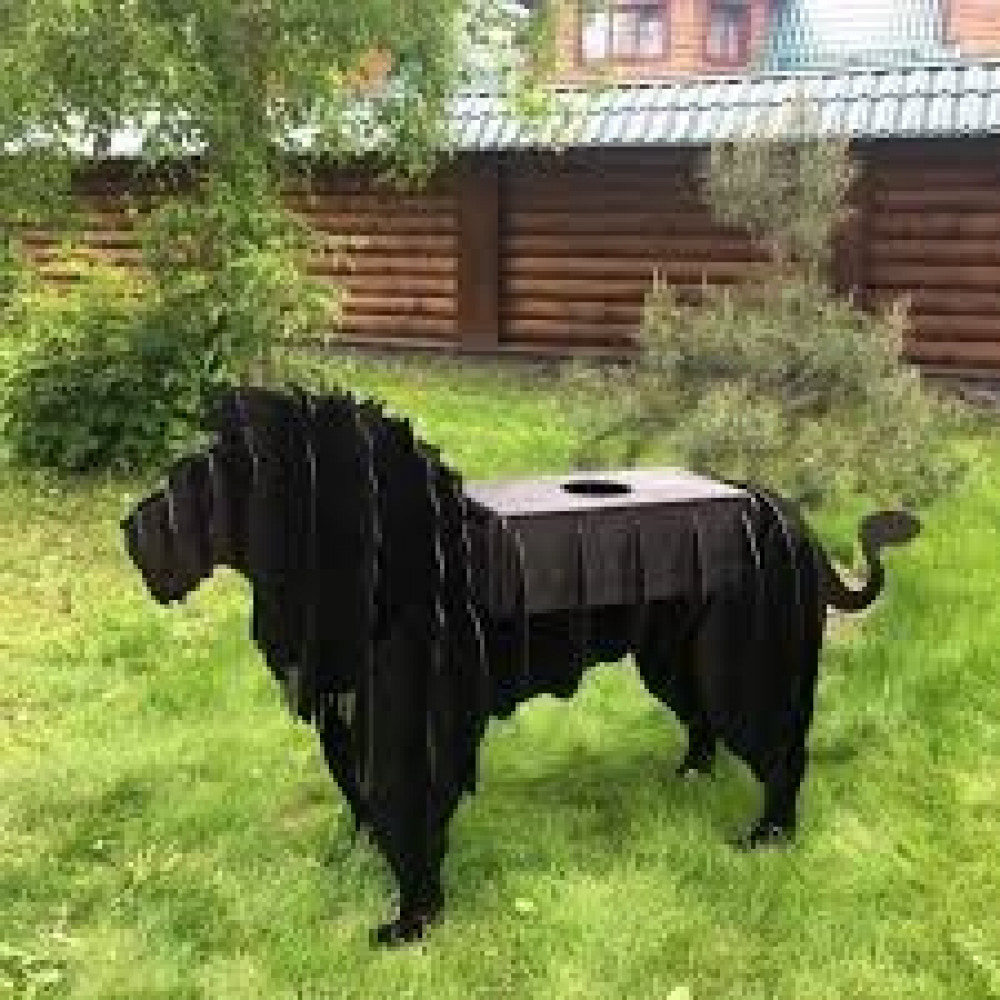 Мангал 3D Лев