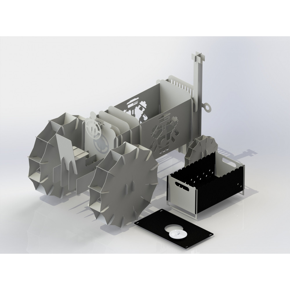 Мангал 3D Трактор