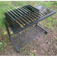 Мангал 4 мм ЛОФТ (LOFT)  на 10 шампуров