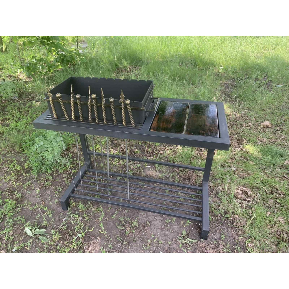 Мангал 4 мм ЛОФТ (LOFT) на 10 шампурів