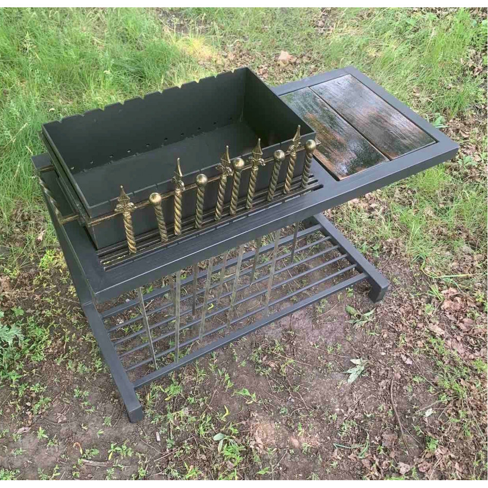 Мангал 4 мм ЛОФТ (LOFT) на 10 шампурів