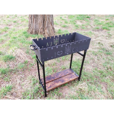 Мангал 7 мм на 10 шампурів