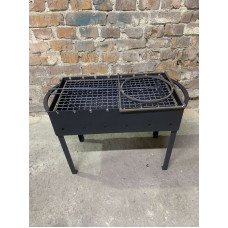 Мангал 4 мм розбірний з решіткою, підставкою під казан + кочерга у подарунок