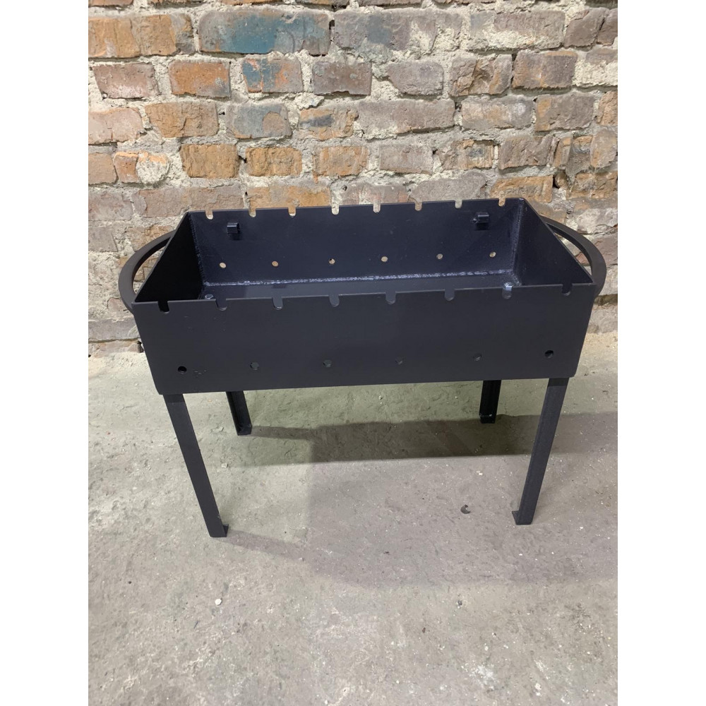 Мангал 4 мм розбірний з решіткою, підставкою під казан + кочерга у подарунок