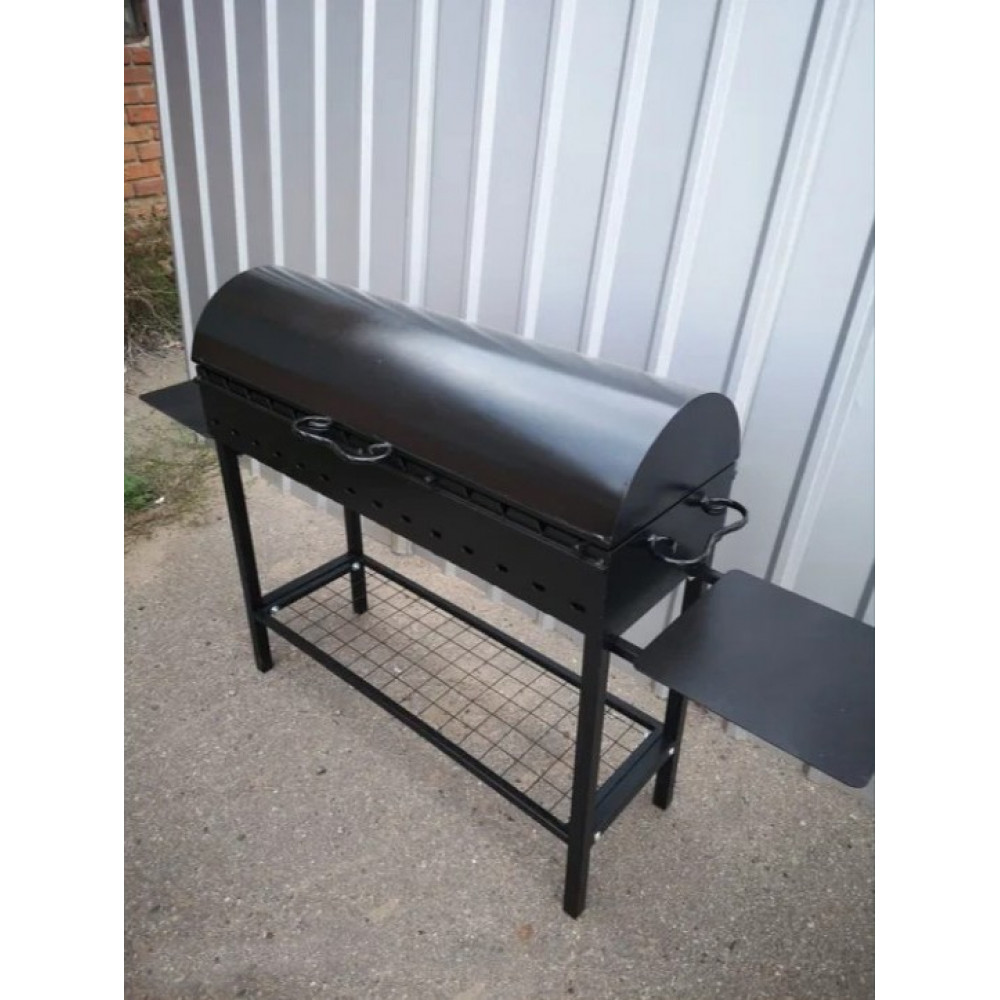 Мангал 4 мм з чавунною решіткою-гриль та підставкою під казан