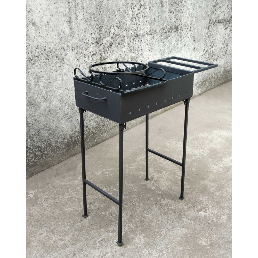 Мангал 4 мм стаціонрано-розбірний на 10 шампурів