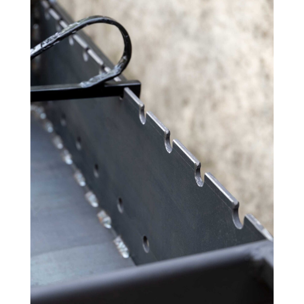 Мангал 4 мм стаціонрано-розбірний на 10 шампурів