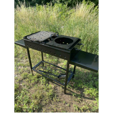Мангал 5 мм з решіткою та підставкою під казан