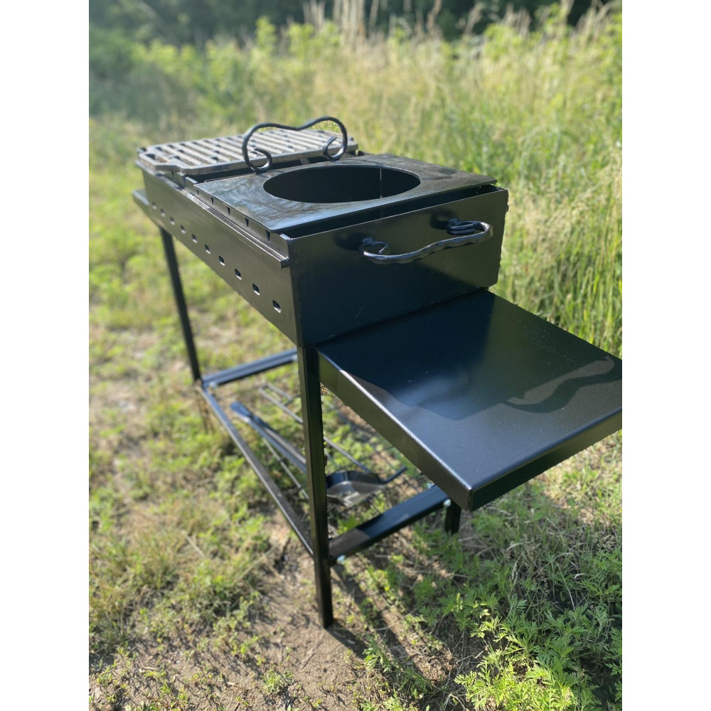 Мангал 5 мм з решіткою та підставкою під казан