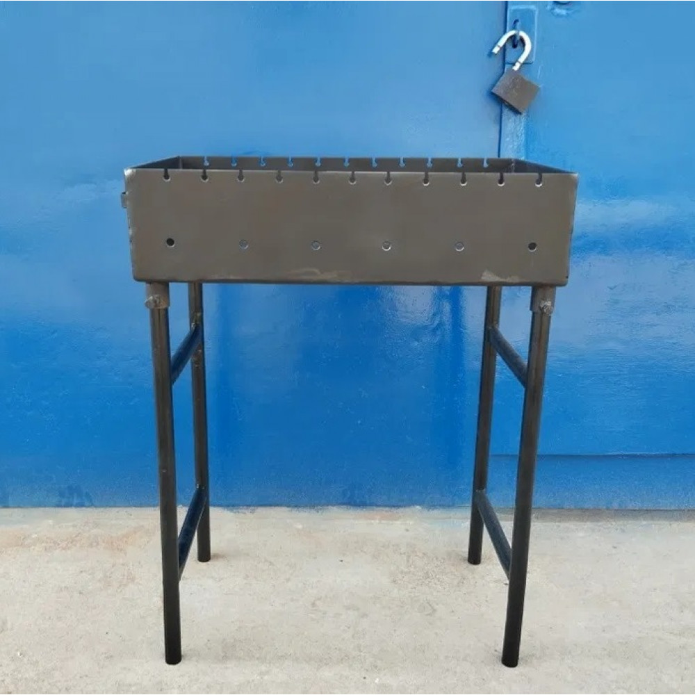 Мангал 5 мм на 11 шампурів на зйомних ніжках