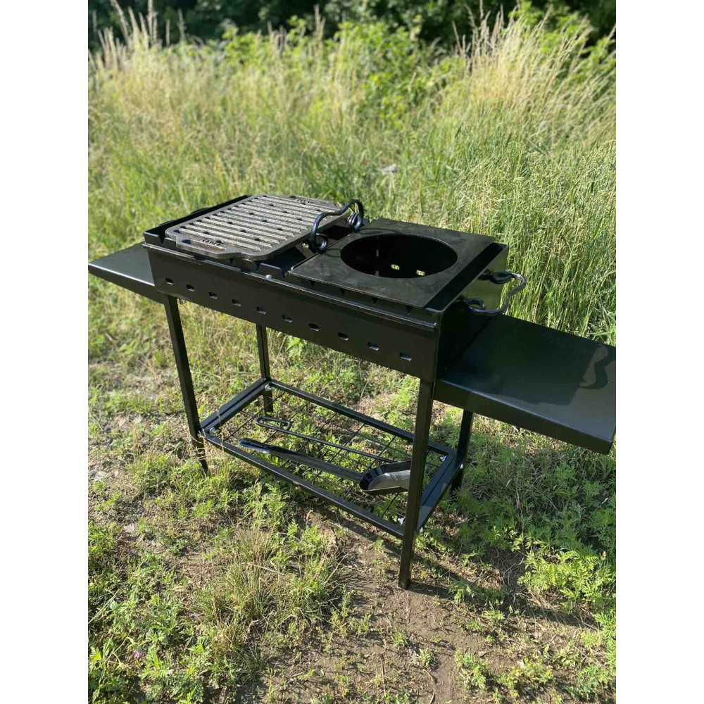 Мангал 5 мм з решіткою та підставкою під казан