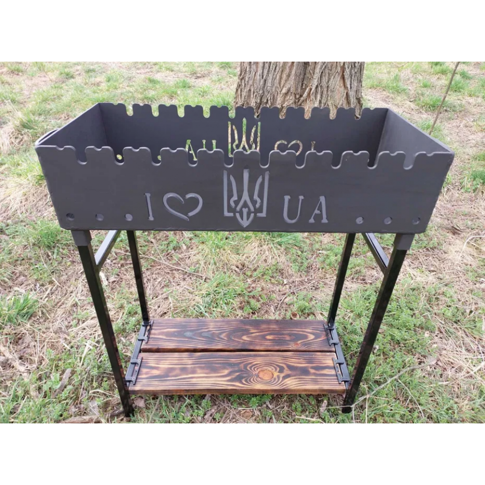 Мангал 4 мм на 10 шампурів