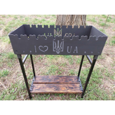 Мангал 4 мм на 10 шампурів