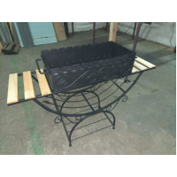 Мангал стационарный на 9 шампуров №33