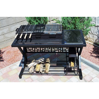 Мангал ЛОФТ 4мм на 10 шампурів багатофункціональний