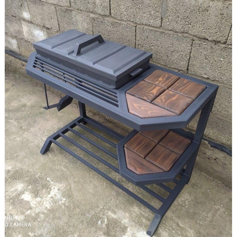 мангал Лофт 4 мм на 10 шамупрів з кришкою