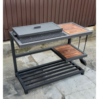 Мангал Лофт 4 мм на 10 шампуров + подарок