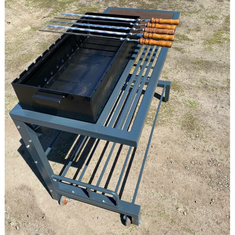 Мангал Лофт 4 мм на 12 шампурів (розбірний)