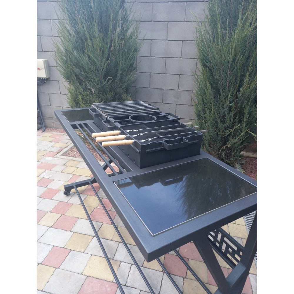 Мангал Лофт 5 мм  на 10 шампурів багатофункціональний